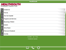 Tablet Screenshot of healthsouthutah.com